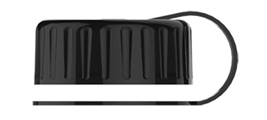 Garyline® Mountaineer Tritan® Bottle with Tethered Lid - 36 oz. - Black lid